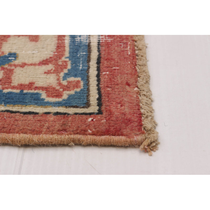 Tapis unique en laine de style années 1990 de 10 pi x 14 pi 3 po Akeshia