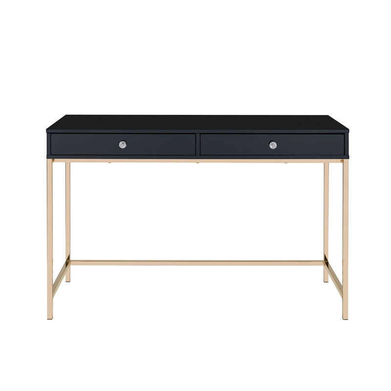 Bureau d'écriture rectangulaire avec 2 tiroirs