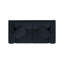 Causeuse modulaire à deux places 64 po Lockheart avec accoudoirs carrés bleus-126757802