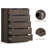 27.6" W 6-Drawer Vertical Dresser with Ball Bearing Glides-97761596