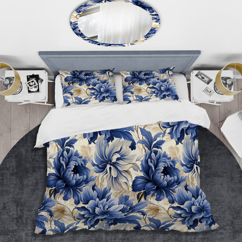 Ensemble de housse de couette Aryka, Housse de couette simple + 1 taie décorative stan
