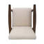 Chaise d'appoint Mid-Century moderne avec design capitonné