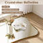 Contemporary Dual Concave Edge Scalloped Rectangle Bathroom Vanity Mirror | Stainless Steel Frame-296120456-282519738