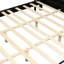 Cadre de lit King Size, bois massif et panneaux de particules, matelas de 25 à 30 cm, supporte jusqu'à 363 kg, sans sommier, mobilier de chambre moderne