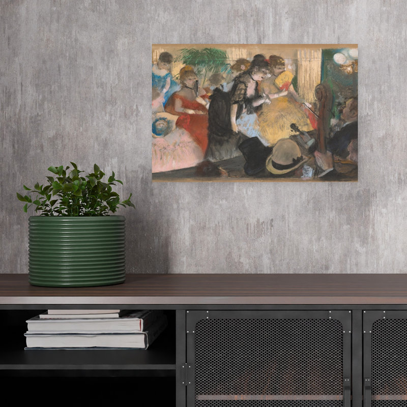 Café-Concert, vers 1876-1877. Estampe d'art mural abstraite d'architecture contemporaine., H 12 po x l 18 po
