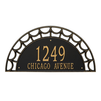 Signature Series 2-Line Wall Address Plaque