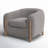 Amaryllis 38" Wide Polyester Barrel Chair-784591420