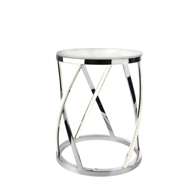 Begley Glass Top Frame End Table