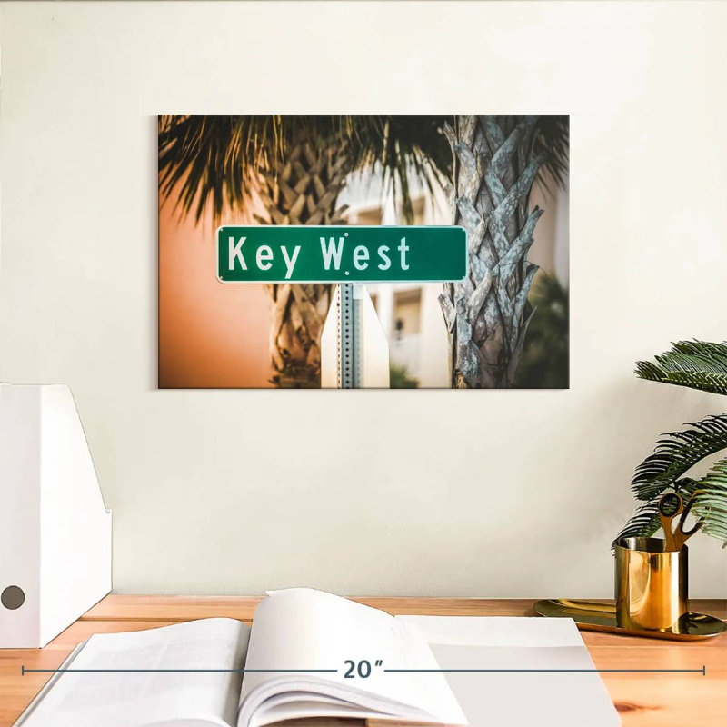 Plaque de rue Key West, H 8 po x l 12 po
