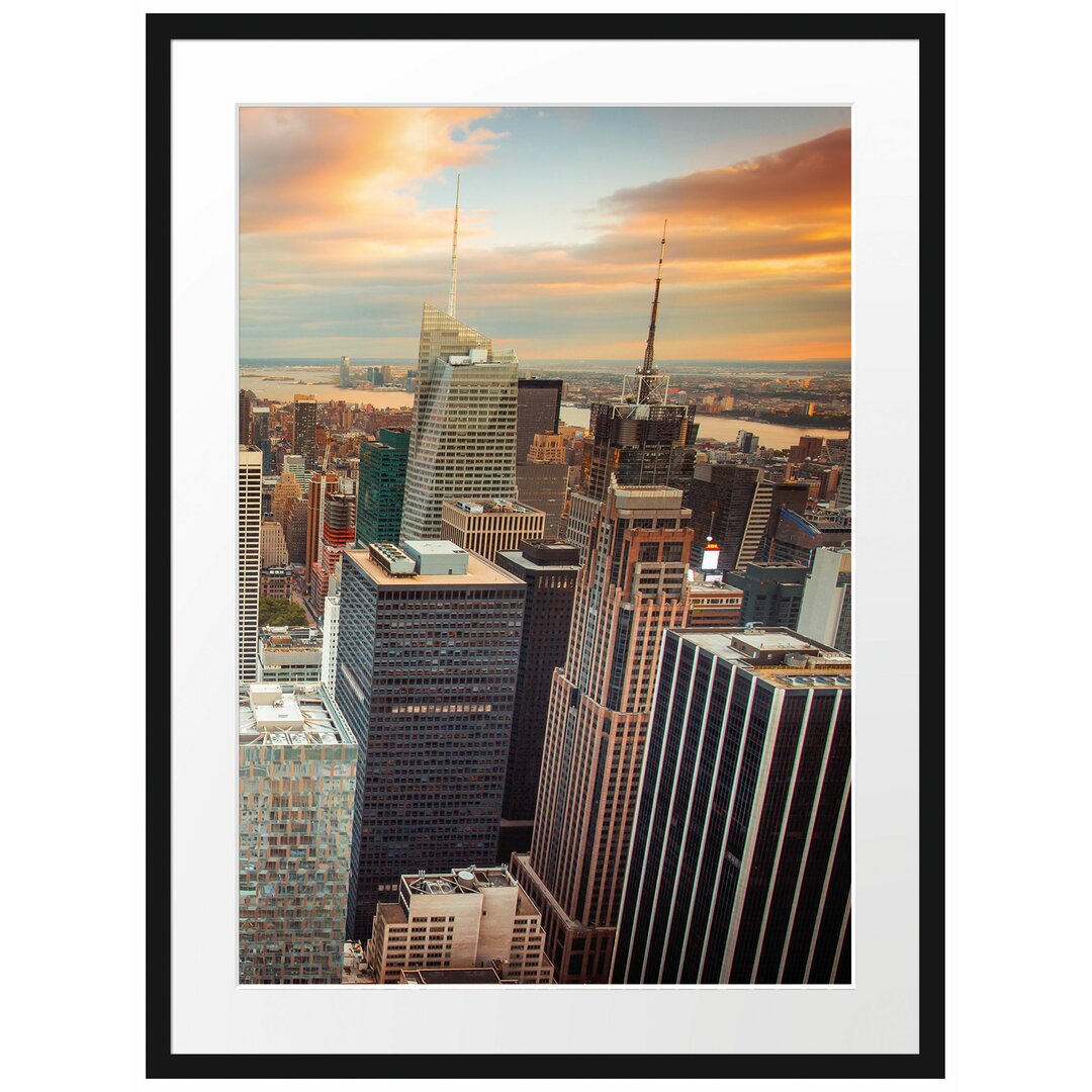 Gerahmtes Poster Skyline von New York