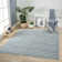 Tapis rayé bleu / blanc Ashwin