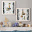 Swanky Shopper Gal - ensemble de 2 impressions encadrées sur toile-448980144-448980148