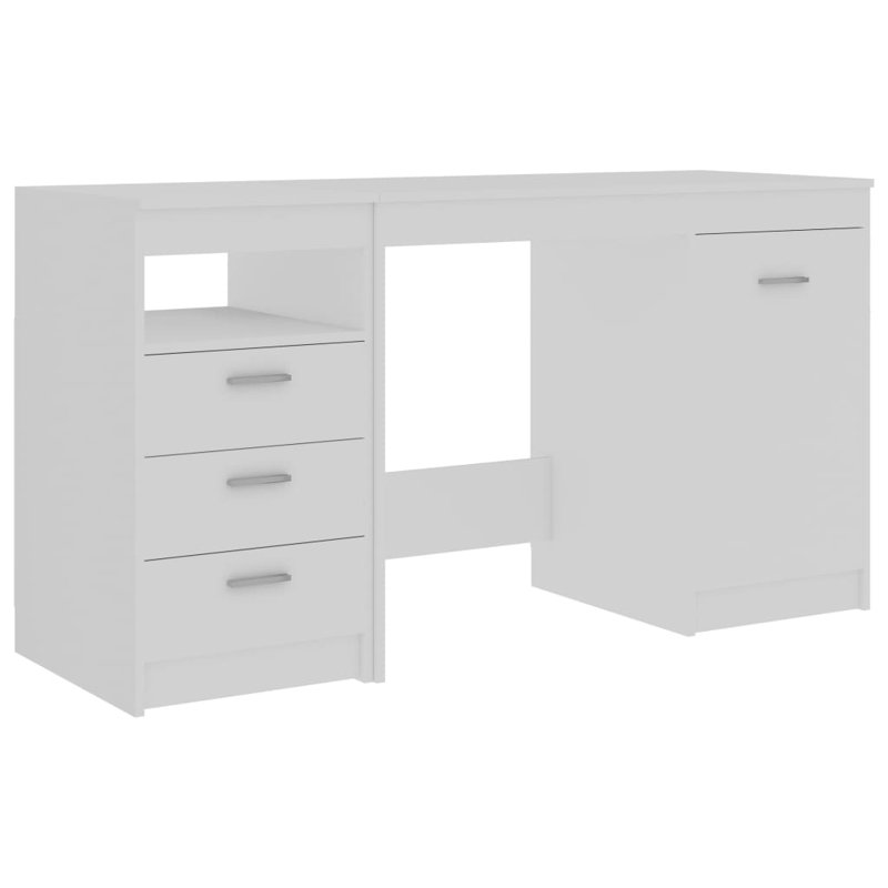 Hery 140Cm Rectangular Writing Desk, White