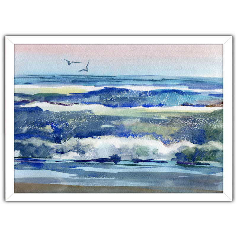 « h2o 1 », reproduction d’art encadrée, H 35,5 po x l 51,5 po x P 0,75 po