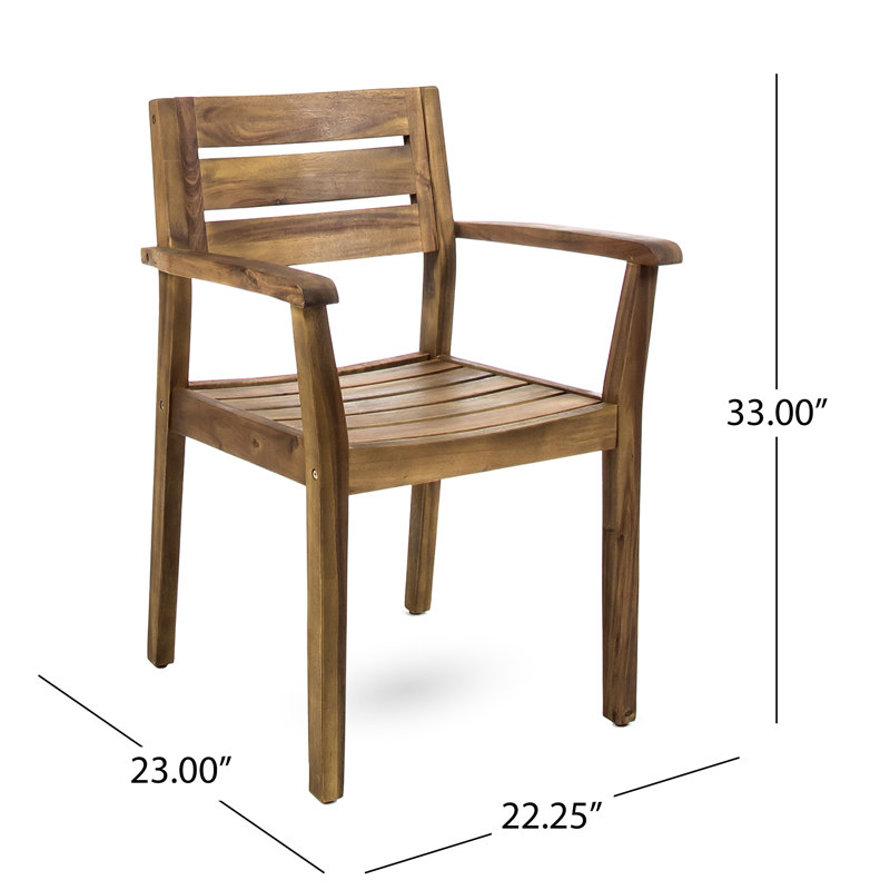 Maldonado 8 - Person Wood Patio Dining Set with Extendable Rectangular Table, Teak