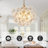 4-Light Modern Glass Bubble Chandelier, 20"D-1765888426