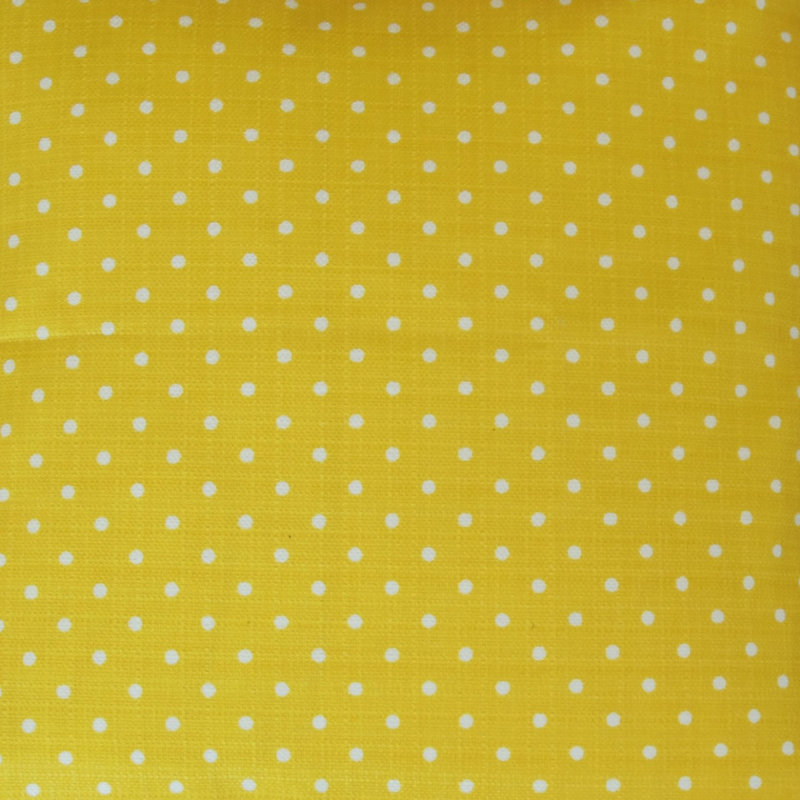 Vikas Polka Dots Reversible Throw Pillow, Height(24") x Width(24"), Yellow