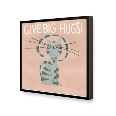 «Happy Cats Big Hugs» par Anne Tavoletti, reproduction d'art