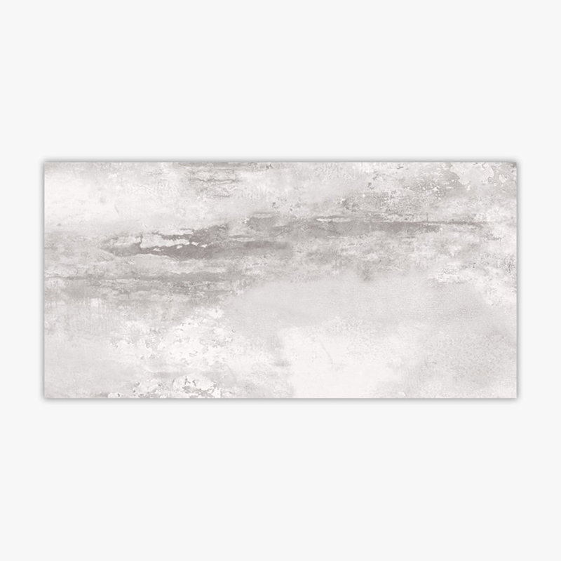 Carreau de porcelaine 12 po x 24 po, Diamant argenté brillant