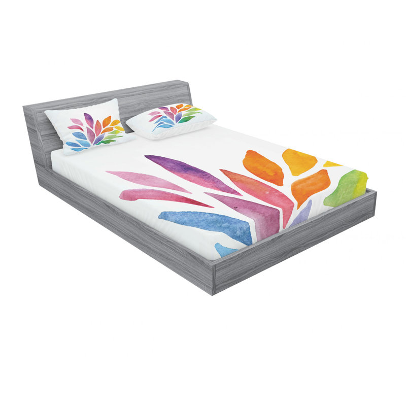 Ensemble de draps Rainbow, Ensemble de draps pour lit double avec un drap-hou