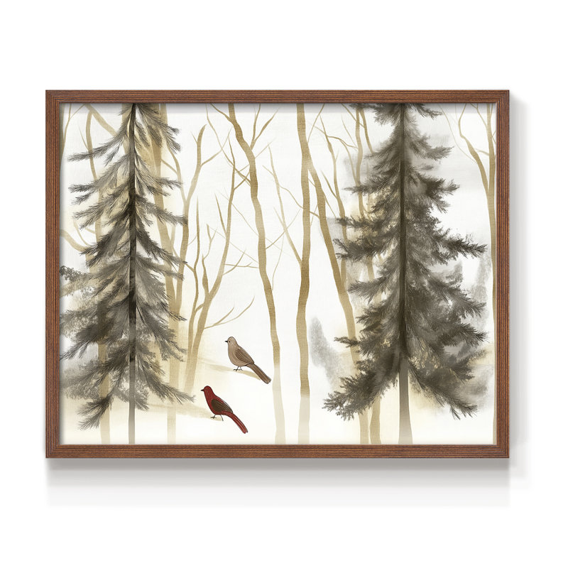 Art de Noël - CLxxxi - reproduction encadrée - réversible, H 16 po x l 20 po, Noyer