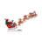 Kurt Adler Fabriche Musical Santa With 8 Reindeer, 2-Piece Set, 24in