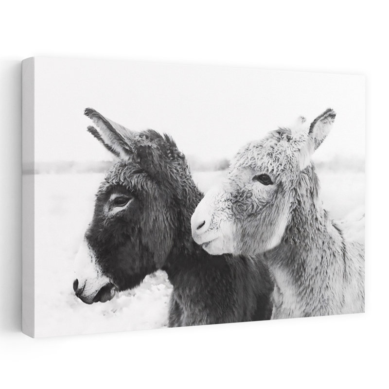 «Donkey Love», art mural contemporain abstrait, H 40 po x l 60 po