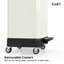 17.2 Gallon / 65 L Rectangular Stainless Steel Step-On Trash Can with Lid, Hands-Free, Dual-Mode Lid Lock, Anti-Fingerprint Coating, Silent Soft-Close Lid, Removable Inner Bucket, Waterproof Waste Bin for Household & Commercial Multi-Scenario Use-130918146