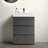 24 " W Free Standing Wall Mounted Single Double Single Vanity Bathroom Vanity With Ceramic Top-92615134