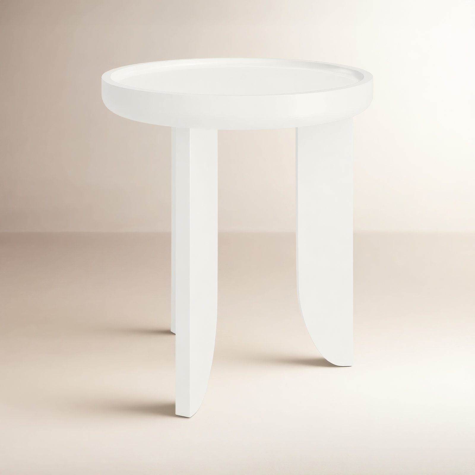 Verena End Table, Ivory