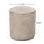 Table d'appoint d'extérieur en béton léger, gris clair
