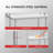 Stainless Steel Table With Overshelves