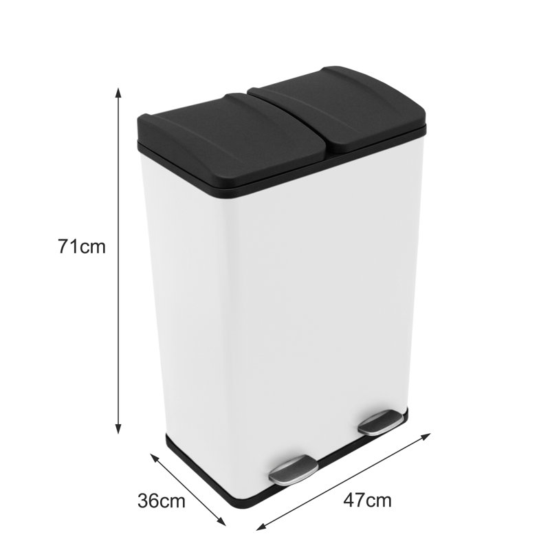 Helsel Step On - 60L, White/Black