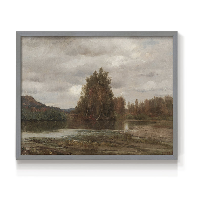 Paysages rétro-CDXC - reproduction encadrée, H 8 po x l 10 po