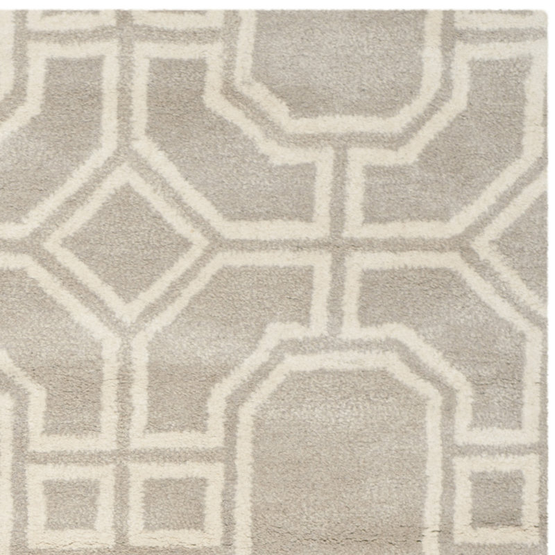 Soho Hand Tufted Wool & Viscose Geometric Rug, Rectangle 2' x 3'