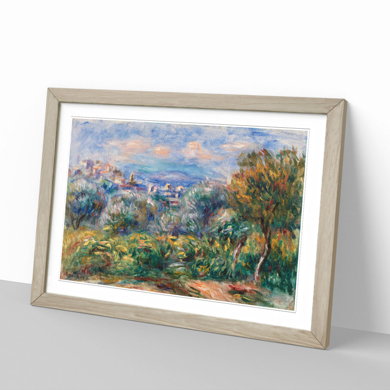 Landscape Vol.4 by Pierre-Auguste Renoir - Picture Frame Painting, 27cm H x 36cm W x 2cm D, Oak Framed