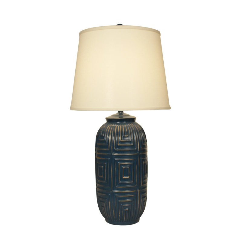 Sabula Table Lamp, Atlantic Blue, Cream