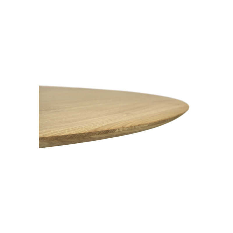 Corto Round Oak Pedestal Dining Table, Round