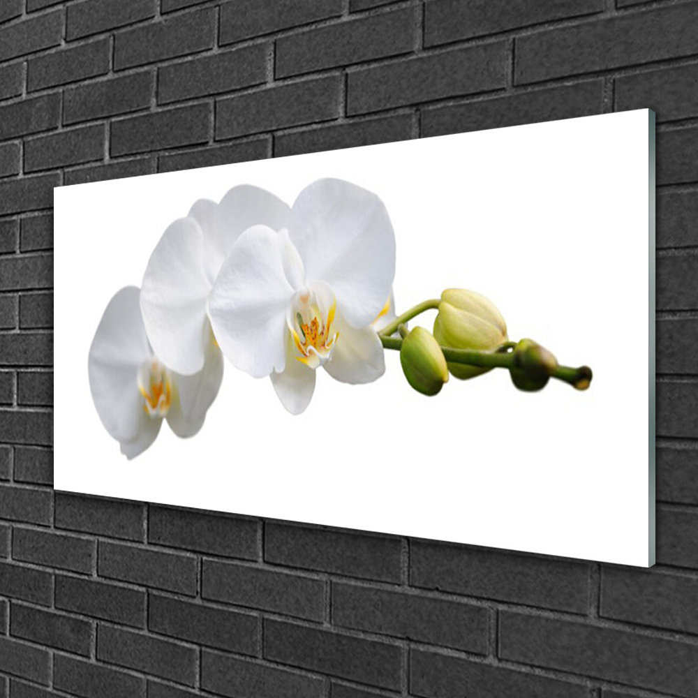 Floral Flowers - Unframed Photograph on Glass