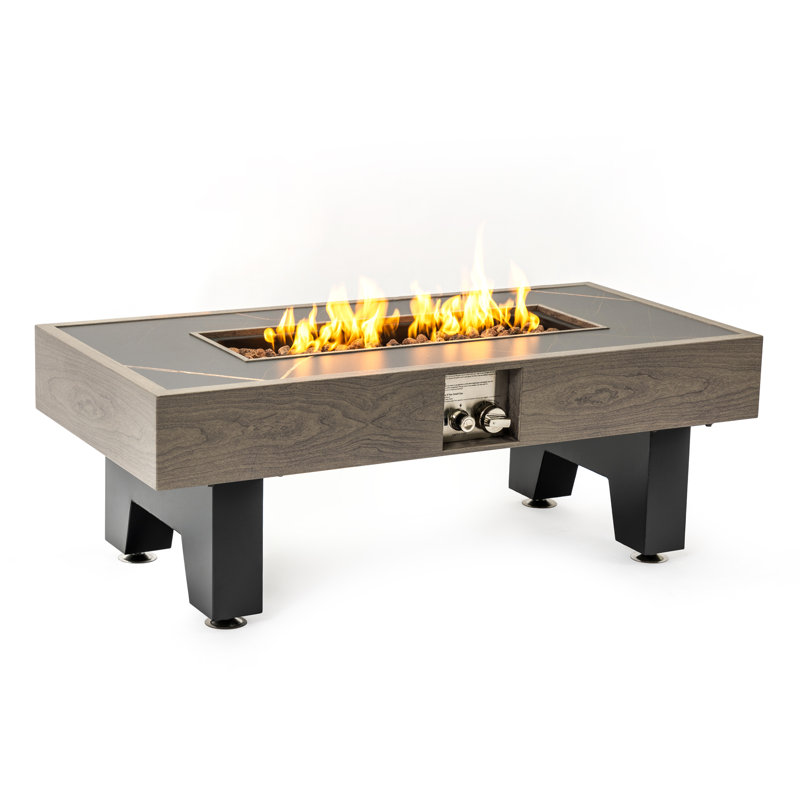Foyer de table en fer Iron, Gris