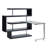 Raceloma Writing Desk With Shelf, Modern And Functional Design For Efficient Workspace Organization-473840728