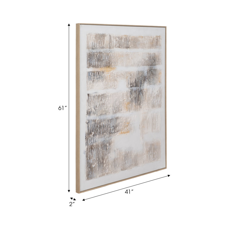 Abstract Framed On Canvas Painting