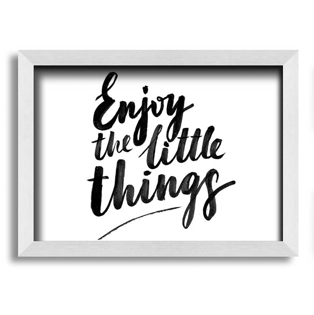 Enjoy The Little Things 4 Gerahmter Druck Wandkunst