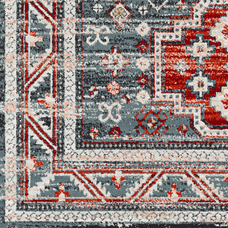 Tapis bleu foncé, Rectangle 6 pi 7 po x 9 pi