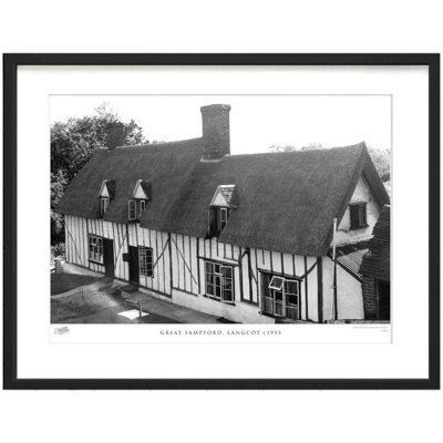 Great Sampford, Langcot C1955 by Francis Frith - Single Picture Frame Print