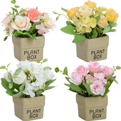 Arrangement floral Canales Roses en pot