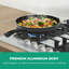 ROYALFORD Non-Stick Frying Pan | Aluminium Fry Pan for Induction Hob Skillet Pan | Saute Pan with 3-Layer PFOA-Free Coating for Healthy & Less Oil Cooking, Cool Touch Bakelite Handle | Black-88145640