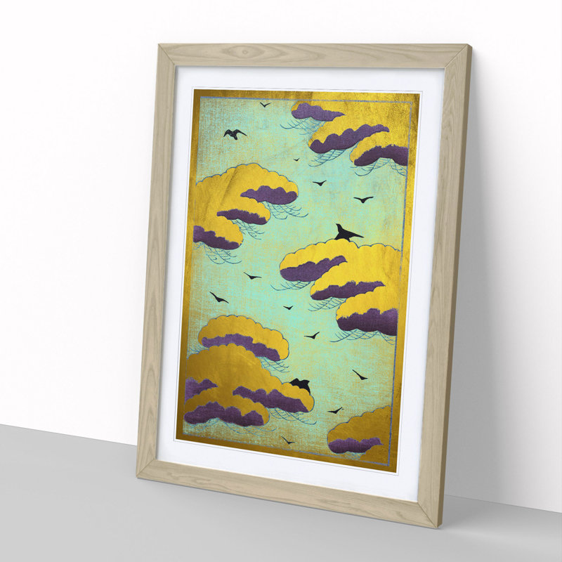 Golden Slumber - Picture Frame Painting, Oak Framed, 65cm H x 48cm W x 2cm D