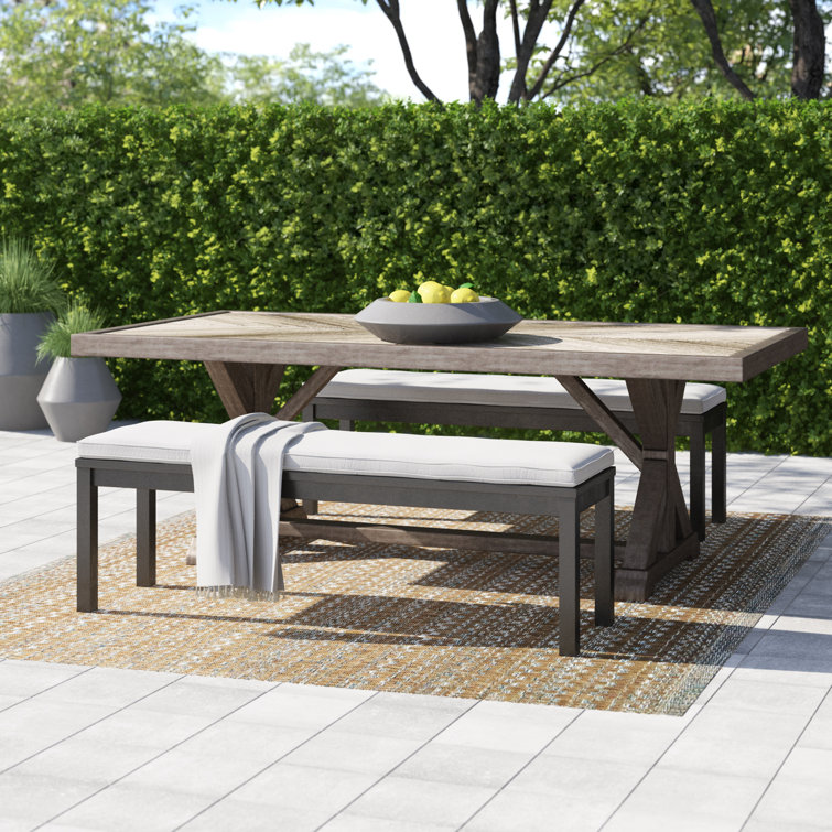 Danny Rectangular Porcelain Outdoor Dining Table
