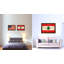 Drapeau libanais-impression d’art graphique sur toile encadrée-41273842-41926086